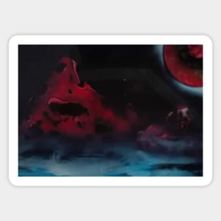 Red planet Sticker